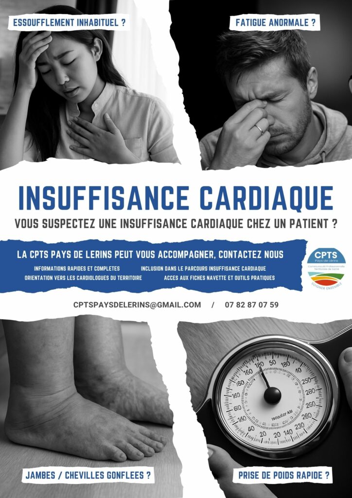 insuffisance cardiaque affiche médecins